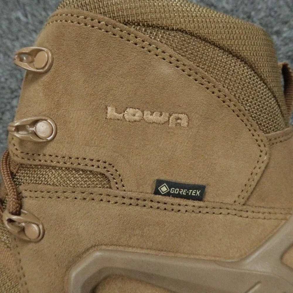 Lowa Boots Mens 12 Coyote Brown Zephyr GTX Mid TF Gore Tex Hiking Task Force